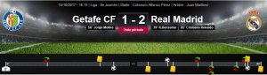 LIGA8ème14102017GetafeVsRealMadridSCORE.JPG