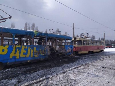 Kharkiv remains under constant Russia artillery bombardment and airstrikes its transport servi...jpg